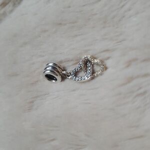 Pandora Two Tone Interlocking Heart Charm